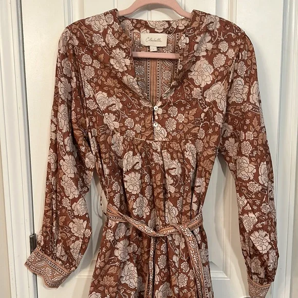 Cleobella Lennox Mini Dress Rhada Block Print Size Small - Picture 2 of 8